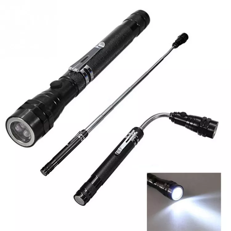 Multi-functional Magnetic Torch Telescopic Tool LED Flashlight with Clip