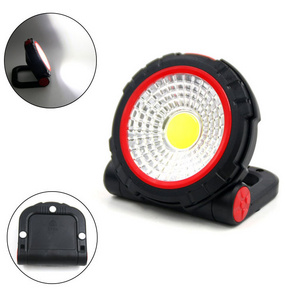 2020 New LED Round Magnetic Working Lights Spot Light Flashlight Lamp Car Repairing Folding LED COB Work Light Torch with Stand