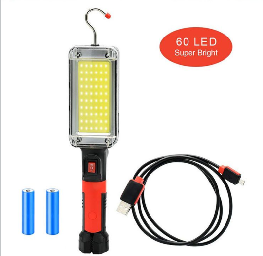 Super bright work light 800 lumens 360 degree adjustable angle With a magnet and clip USB Rechargeable work light