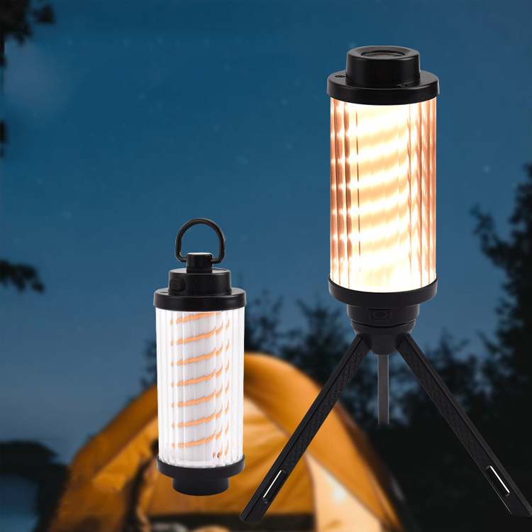 2023 Hot Selling Type-C Charging Multi-function Retro Filament LED Camping Lamp Flashlight