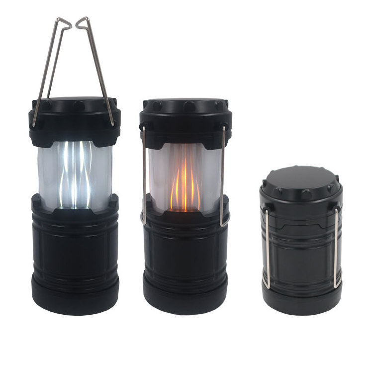 12white led Outdoor Camp Night Lights Party Table Warms Lamps Telescopic Flame LED Camping Lantern