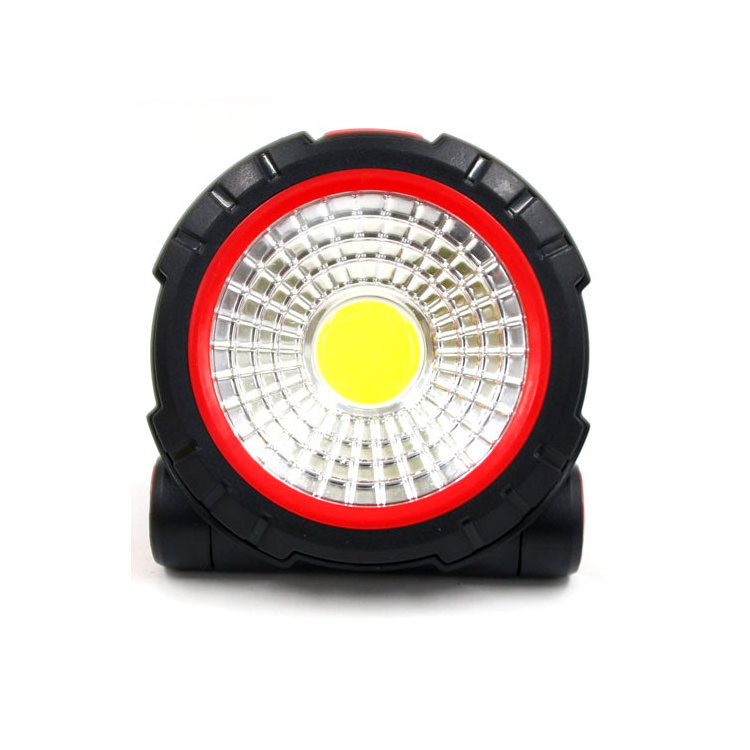 2020 New LED Round Magnetic Working Lights Spot Light Flashlight Lamp Car Repairing Folding LED COB Work Light Torch with Stand