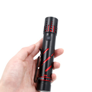 Portable Small High Quality Aluminum LED Flashlight Zoom Type-C Rechargeable Torch with Clip