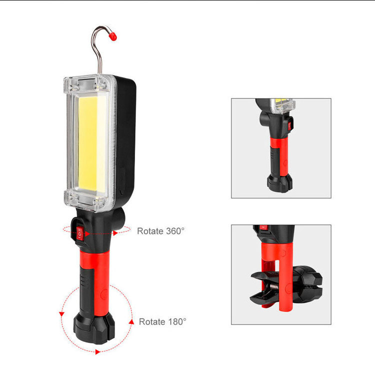 15W 800 Lumens Super Bright COB LED Working Light USB Rechargeable LED Portable Work Lamp