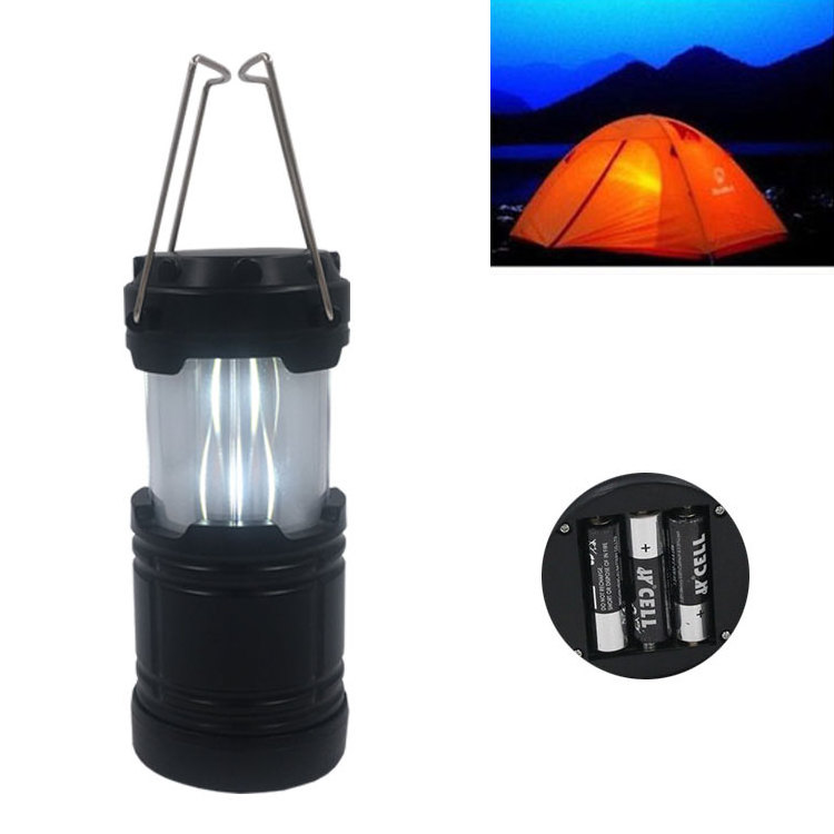 Adjustable LED Flame Effect Lantern Camping Light Outdoor Hiking Lamp