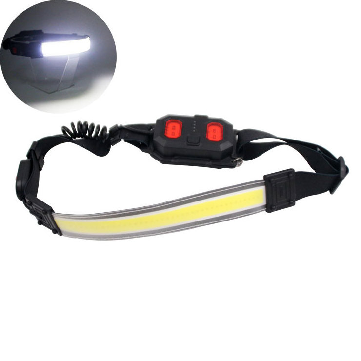 Kids Head Torch Spot Headlamps Strip Red warning Hiking Camping Headlamp Popular Head Torch Light Rechargeable Head torch