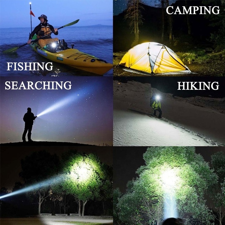 37LEDs Portable Outdoor Handheld Spotlight Searchlight Waterproof Rechargeable Search Light Torch