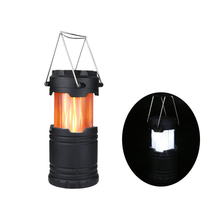 12white led Outdoor Camp Night Lights Party Table Warms Lamps Telescopic Flame LED Camping Lantern