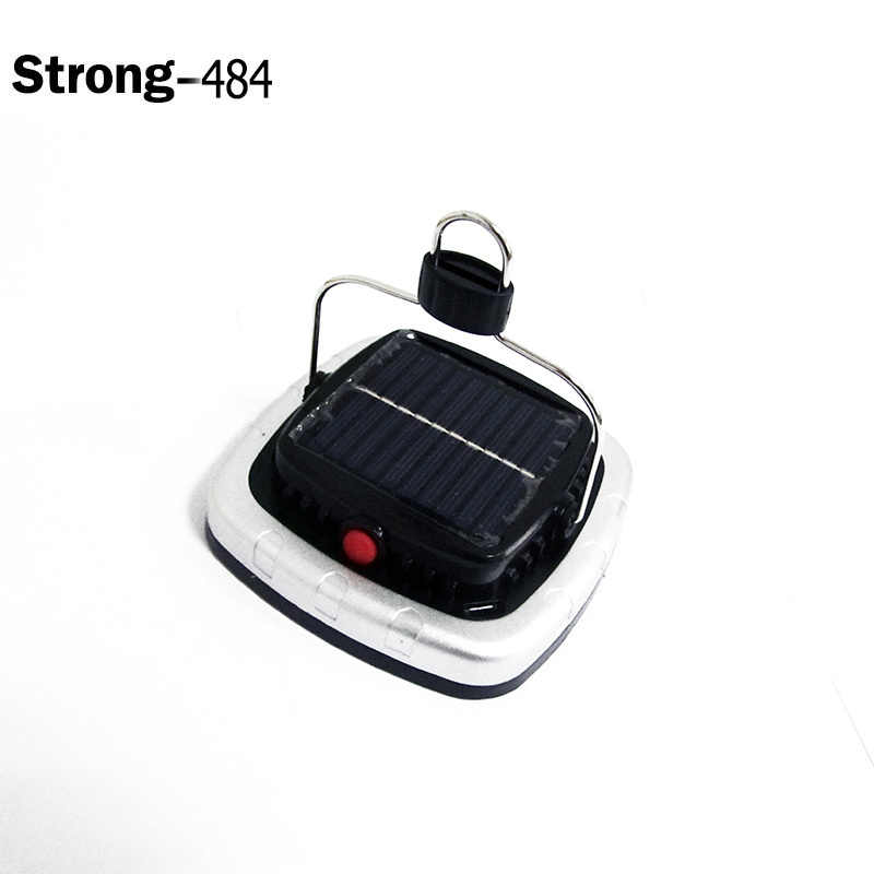 Portable USB rechargeable led camping light solar power tent light