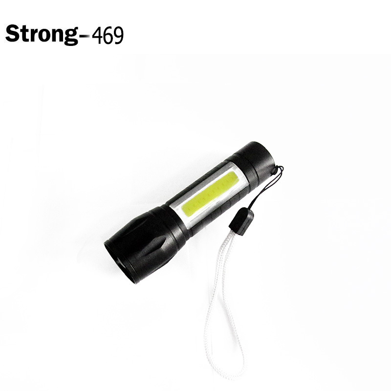 High quality mini usb rechargeable cob led work flashlight