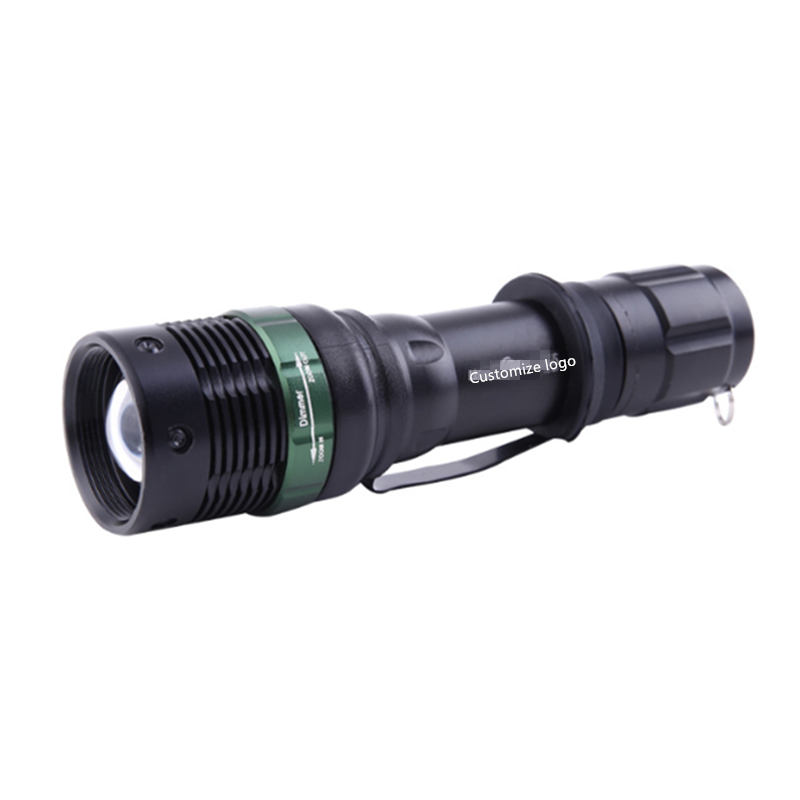 high quality UCL double coated lenses Rechargeable aluminum  LED flashlight