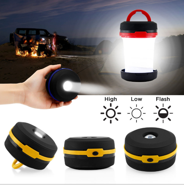 Portable 3W LED tent light camping light for outdoor camping