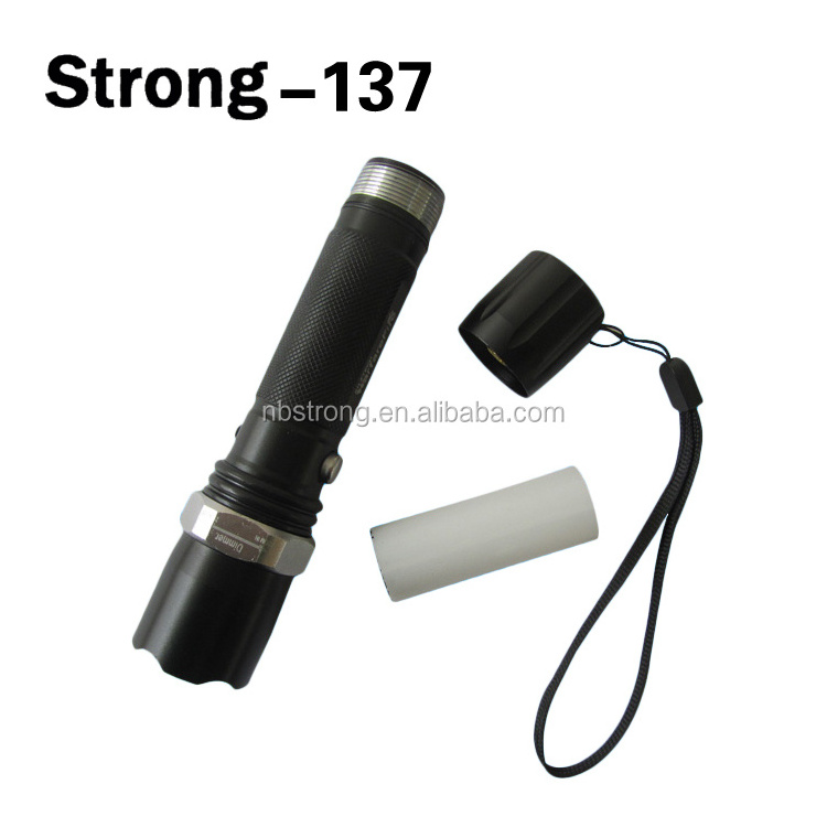 aluminum alloy rechargeable  AAA dry battery led security xpe flashlight for emergency