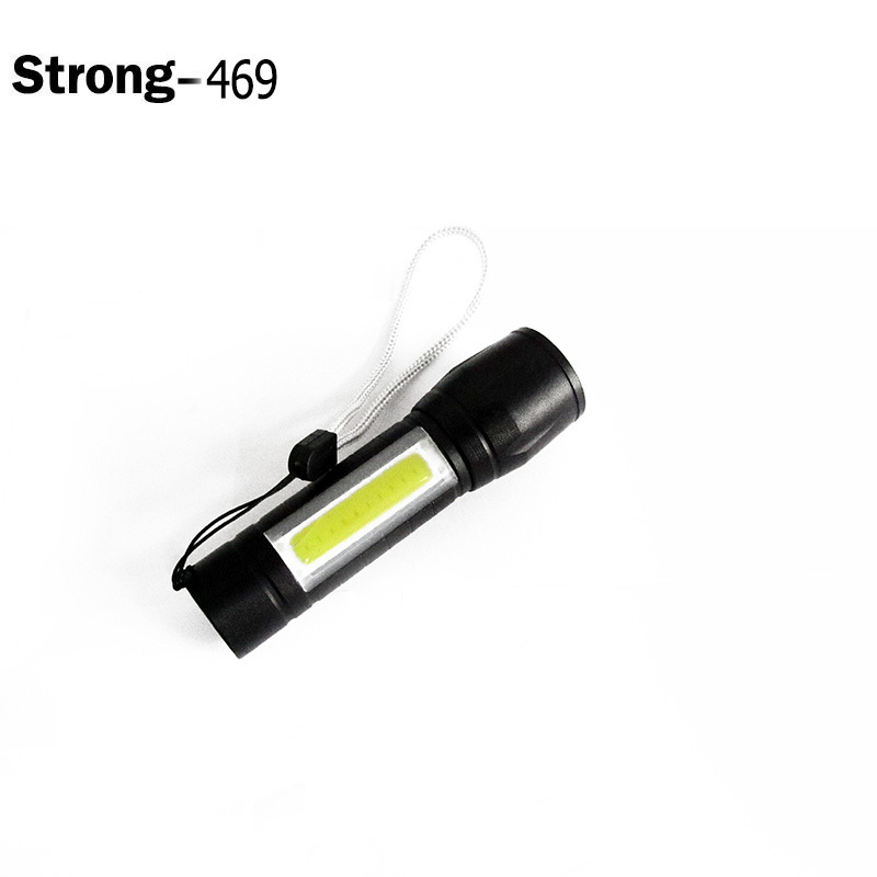 High quality mini usb rechargeable cob led work flashlight