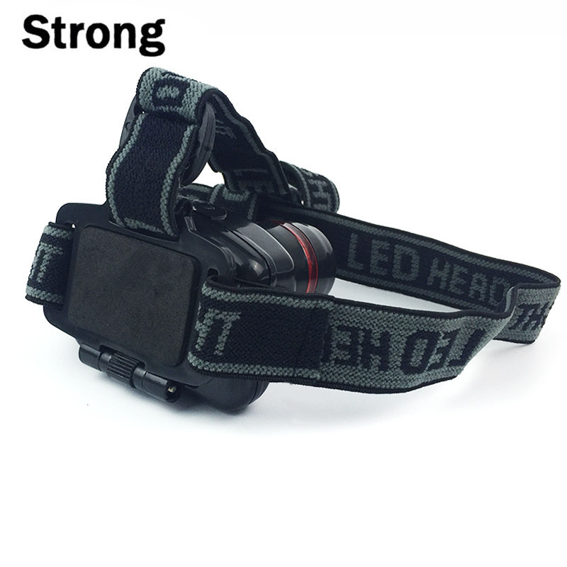 3-Mode LED Zoomable Dry Battery Head Torch Light Lamp Mini Headlamp for Camping Outdoor Activities