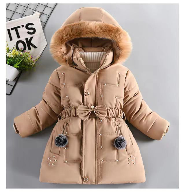 wholesale latest designs fashion Winter Keep Warm Girls Down Jacket Teenage Thick Cold-proof Hooded Windproof Coat