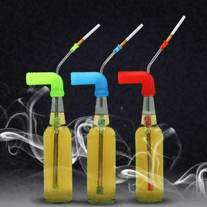 Hot selling beer chug,beer snorkel,chug a bottle tool on sale Stainless steel drinking and tobacco straws