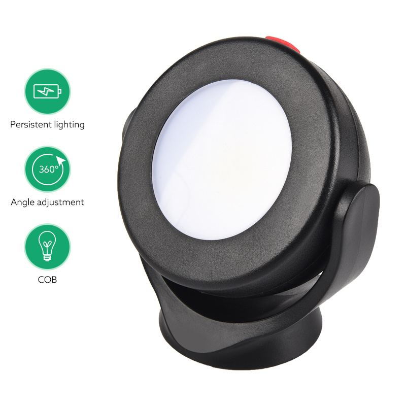 360 Degree Rotation With Magnetic Base With Battery Operated Of  COB LED Working Lamp