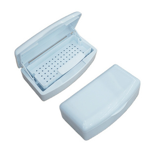 Wholesale Cleaning Case Box Nail Art Tool Visible Cover Plastic Sterilizer Tray