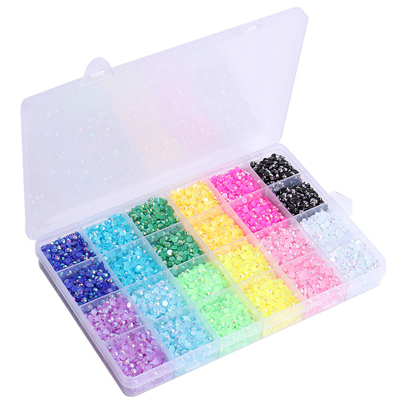 Best Selling Factory Nail Rhinestones Crystals Jewels Flat Bottom Nail With For DIY Nail Art Supplies Ab Drills For Crafts