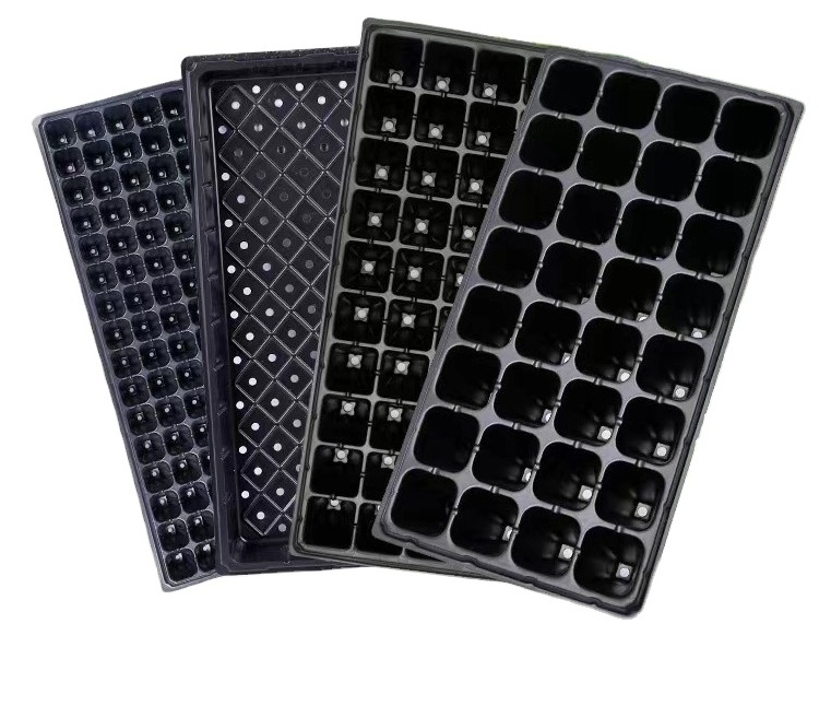 Wholesale Cells Flower Vegetables Plant Germination Growing Seedling Trays Plastic Garden Nursery Tray