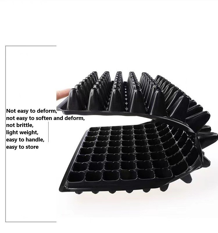 Wholesale Cells Flower Vegetables Plant Germination Growing Seedling Trays Plastic Garden Nursery Tray