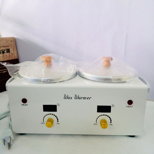 Double Profesional Aluminum Wax Warmer Paraffin Wax Heater With Adjustable Thermostat Control Temperature for salon home use