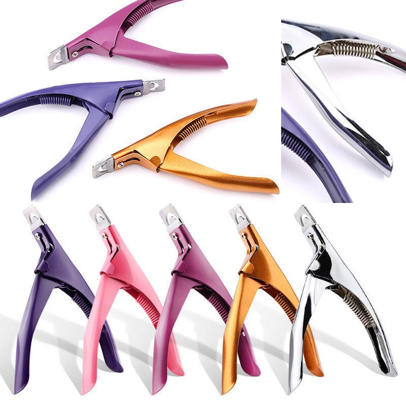 Nail Art Clipper U-shaped Stainless Steel Acrylic False Nail Edge Cutter Clipper Edge Cutters For Nail Salon