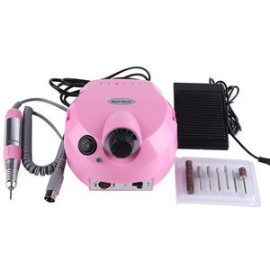 Professional electric nail drill and duct collector machine 35000rpm High Speed 202 Electric Nail Polisher for nails