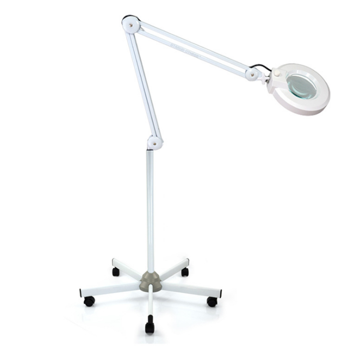 Floor Stand Cosmetic Nail Beauty Salon LED Magnifying Floor Lamp 5X