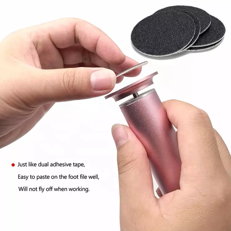 Electric Foot File Callus Remover Adjustable Speed Portable Callous Remover For Feet with 60pcs Replacement Sandpaper Disk