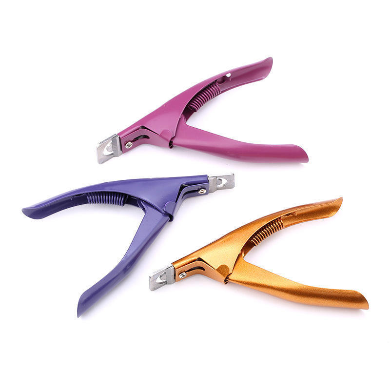 Nail Art Clipper U-shaped Stainless Steel Acrylic False Nail Edge Cutter Clipper Edge Cutters For Nail Salon