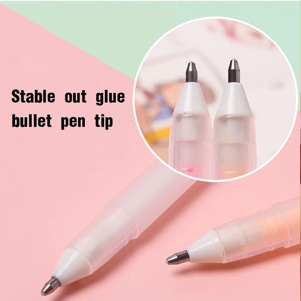 Adhesive Fast Dry Glue Pens Crafting Fabric Pen Liquid Glue Pen Provides Point Application