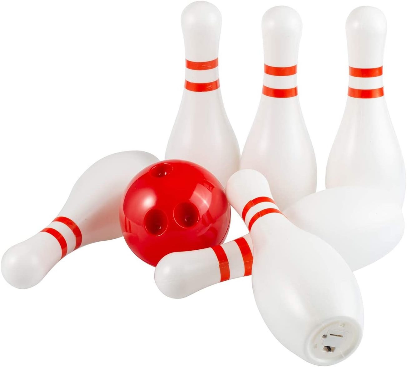 Light Up Kids Bowling Set Includes 6 Pins and 1 Ball Bowling Pins Toy Set for Kids Toddler Indoor & Outdoor Games