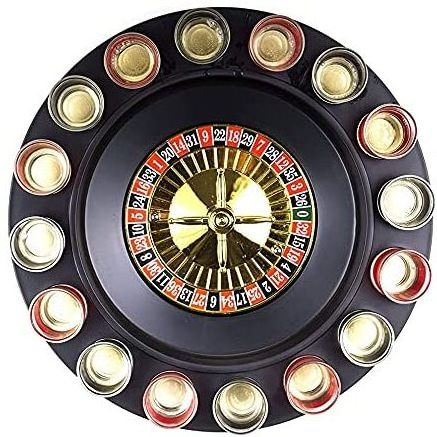 2022 Hot Sale 16 Glasses Shot Glass Roulette Drinking Game Set   For Party Adults