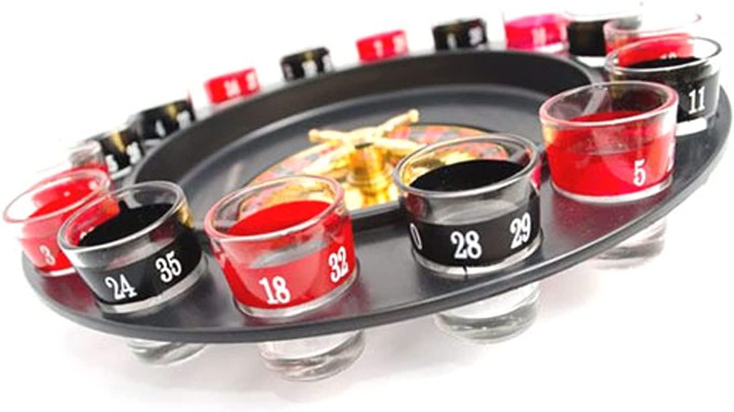 2022 Hot Sale 16 Glasses Shot Glass Roulette Drinking Game Set   For Party Adults