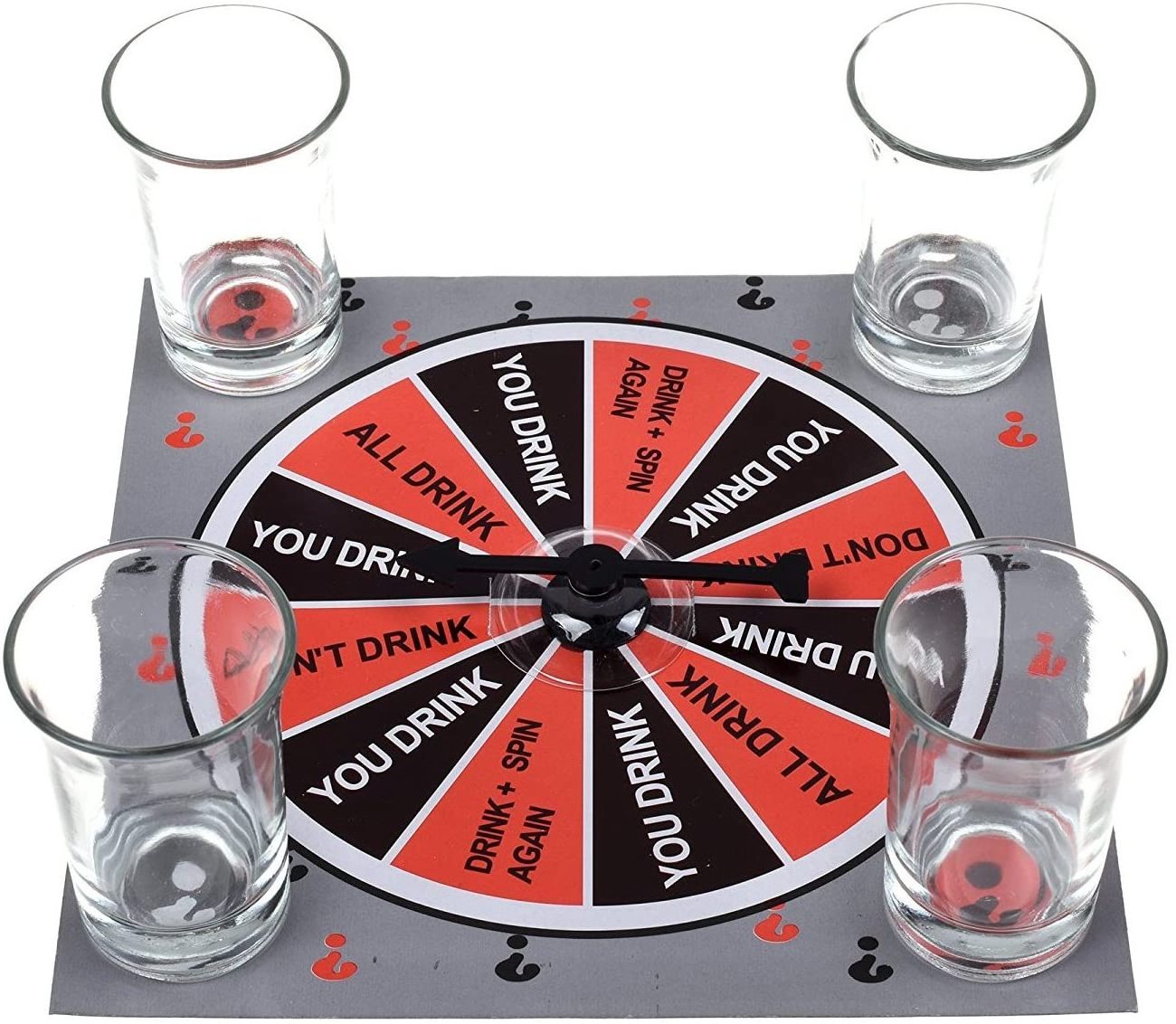 Roulette Shots Drinking Games Set with Glass Shots Adult Game for Adults Party