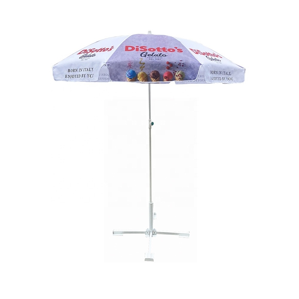 ice cream promotional beach umbrella