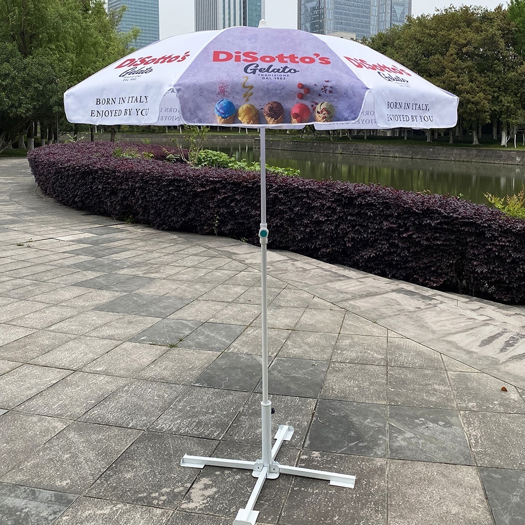 ice cream promotional beach umbrella