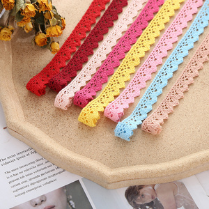 Handmade DIY Sewing Patchwork Cloth Hometexile Curtain Craft Accessories Colorful Cotton Lace Ribbon Trimming Mesh Fabric Type