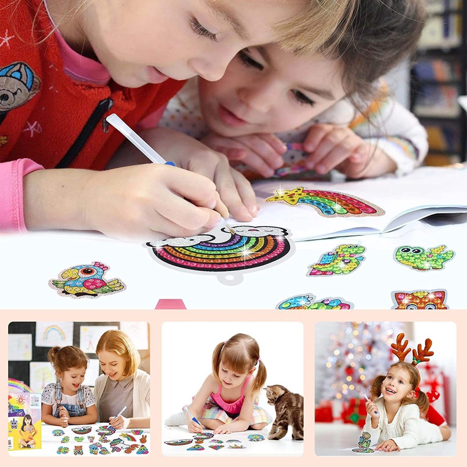 New Design Kids Education Craft 3D Crystal Foam EVA Mosaic Sticker Handmade Art Kids Toy