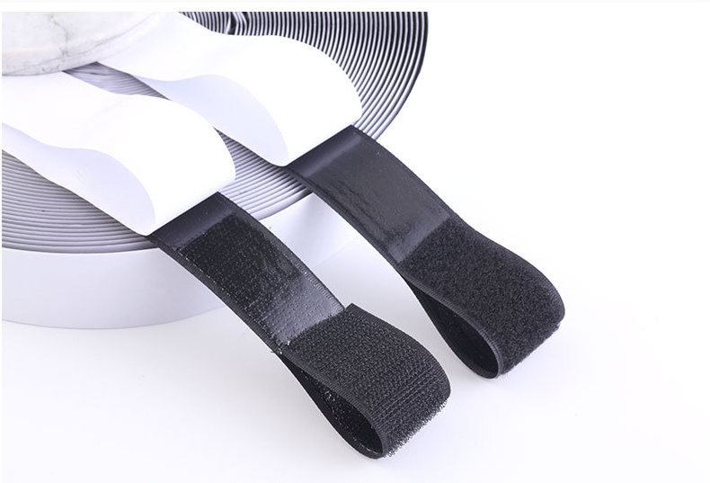 Custom Colors Polyester Nylon Hook and Loop Tape Self-adhesive Polyester Hook Self-adhesive Hook And Loop Tape