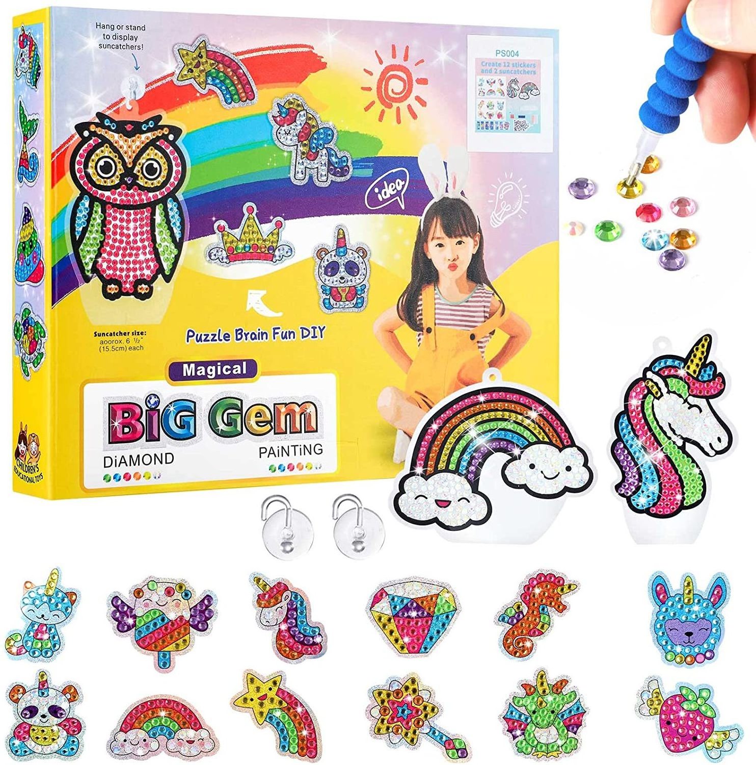 New Design Kids Education Craft 3D Crystal Foam EVA Mosaic Sticker Handmade Art Kids Toy