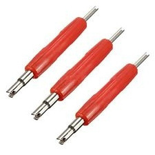 Auto Repair Tools Double Ended Plastic Screwdriver Valve Core 2-way Schrader Valve Core Remover