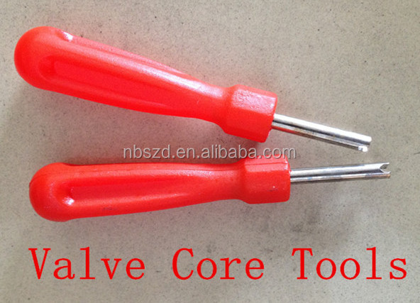 Auto Repair Tools Double Ended Plastic Screwdriver Valve Core 2-way Schrader Valve Core Remover