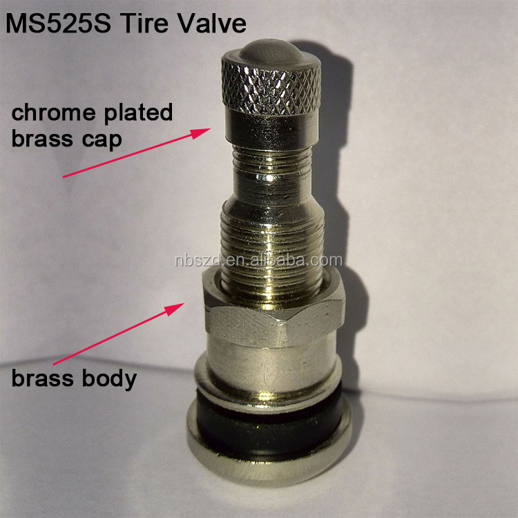 MS525L MS525 TR525 brass wheel rim valve auto parts tire nozzle MS525S valve