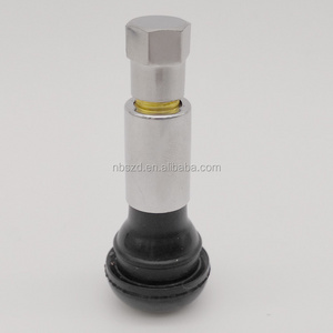 Ningbo Sanzhaoda Factory , tubeless chrome sleeve snap in TR414C wheel air tyre valve stem