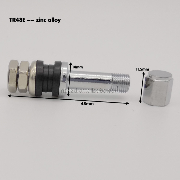 high quality motorcycle / motorbike tubeless tire tyre charge nozzle metal TR48E air tire valve accessories