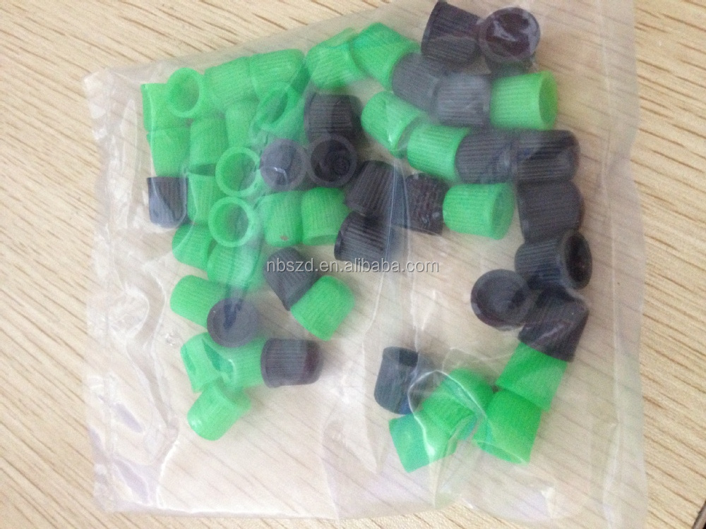 Green Tire Valve Stem Dust Universal Caps Plastic For Most Tire Valves TR413 TR414 And More