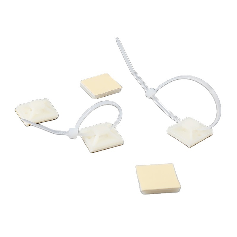 Wholesale price nylon self adhesive tie mount cable tie mounts wire cable clip zip tie mount